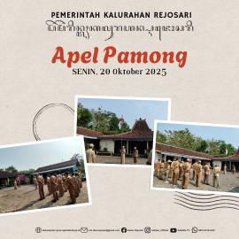 Apel Pamong Kalurahan Rejosari, Senin, 20 Oktober 2025